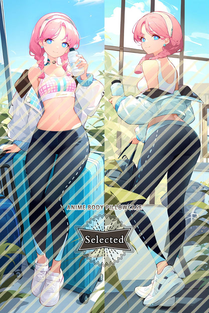 Arknights Blue Poison(Shoal Beat) Split legs pillow Custom Dakimakura Body Pillows