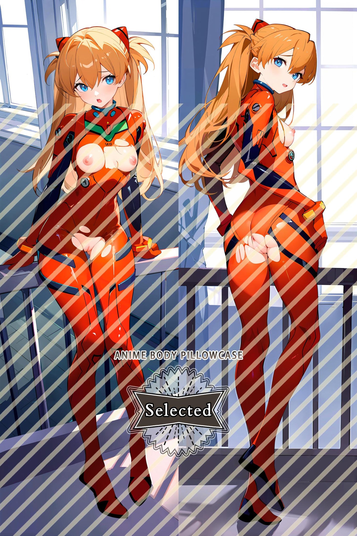 Neon Genesis Evangelion EVA Asuka Langley Hugging body pillow