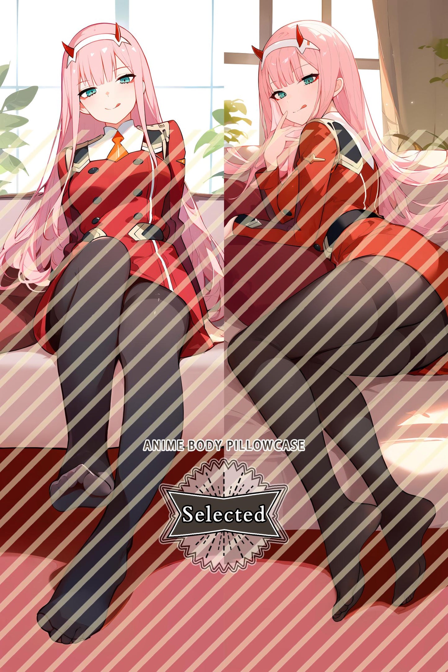 DARLING in the FRANXX CODE:002「Zero Two」Split legs pillow