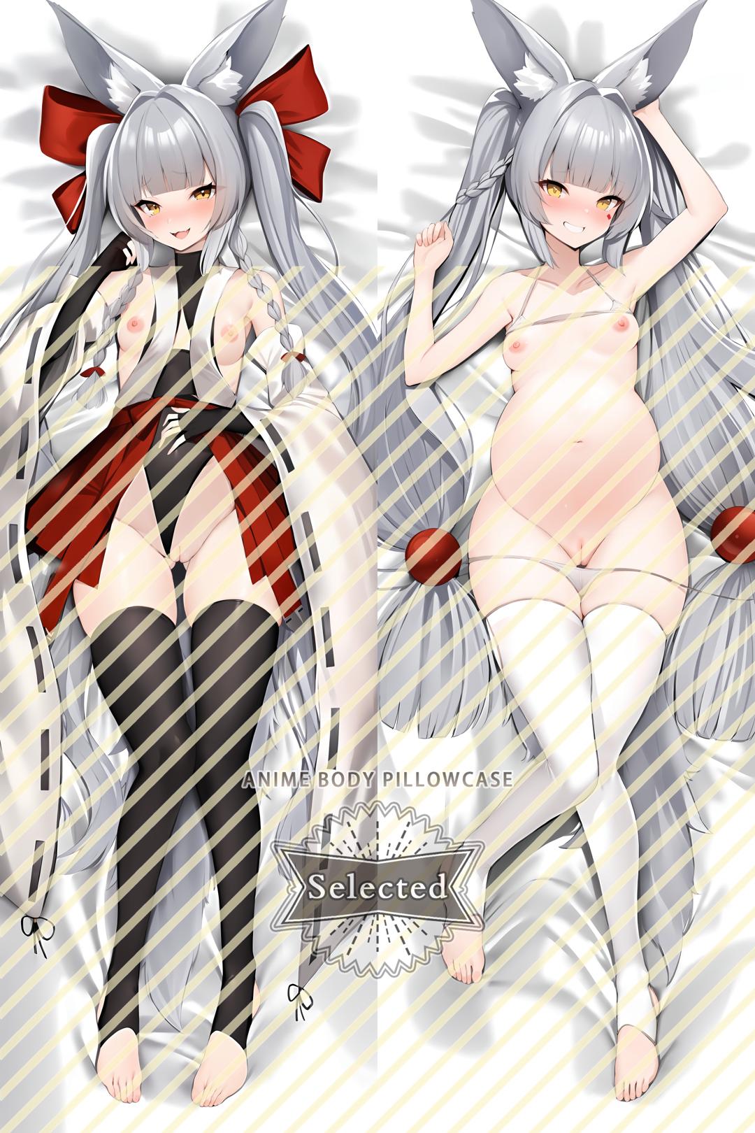 Azur Lane IJN Asanagi Furry Split legs pillow Custom Dakimakura Body Pillows