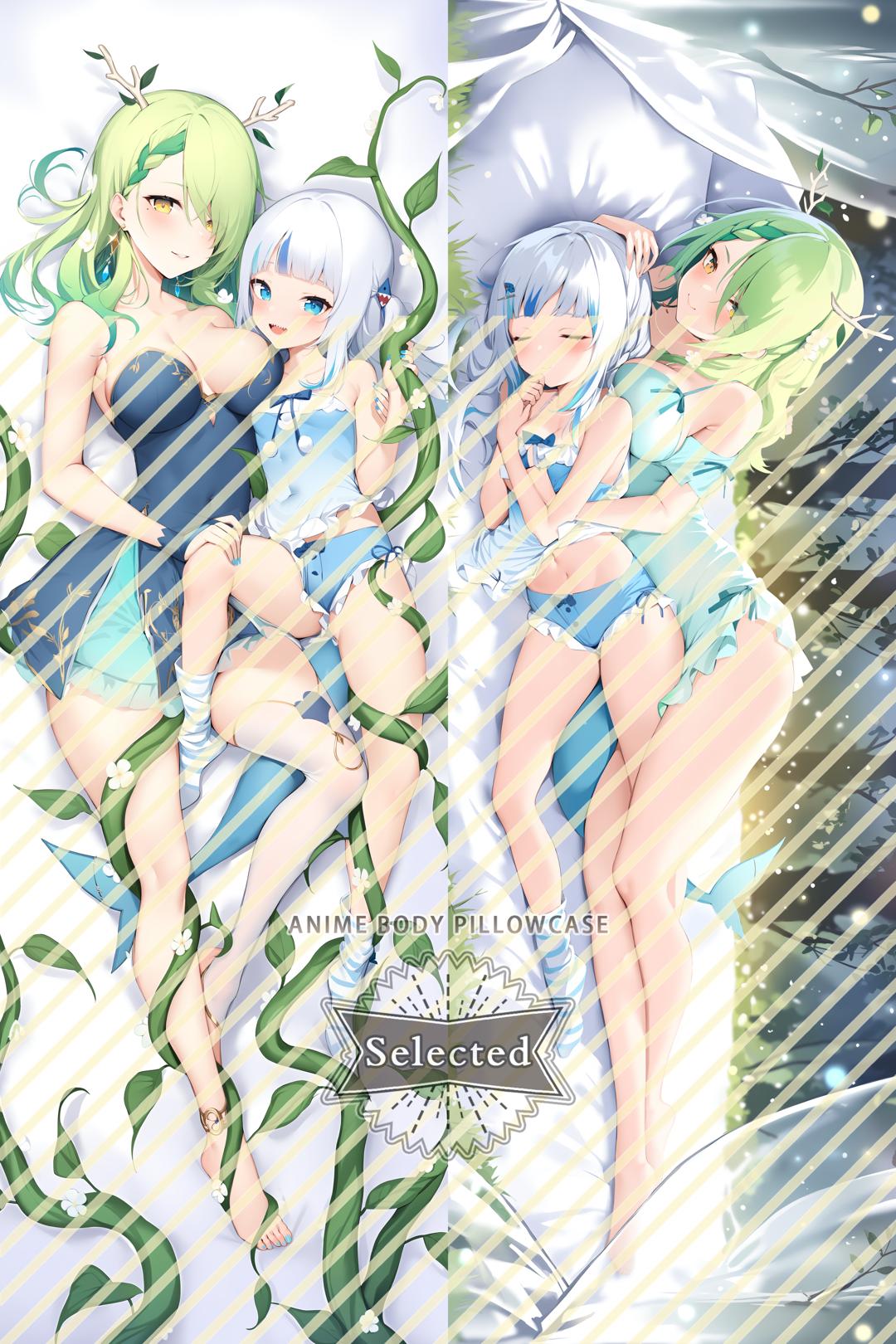 hololive EN Ceres Fauna & Gawr Gura Hugging body pillow Custom Dakimakura Body Pillows