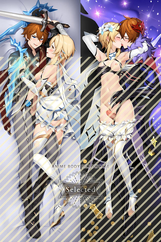 Genshin-Childe & Lumine Hugging body pillow Custom Dakimakura Body Pillows