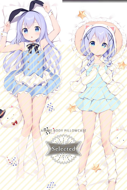 Is the Order a Rabbit? Kafuu Chino Hugging body pillow Custom Dakimakura Body Pillows