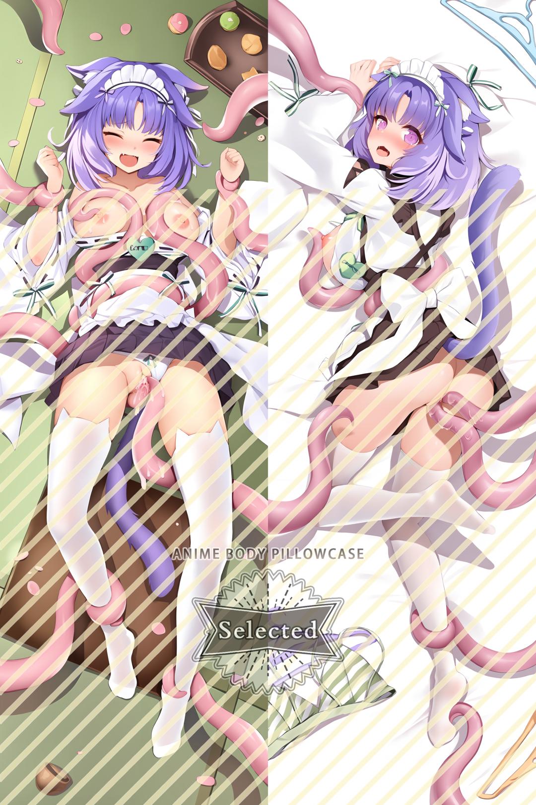 Nekopara Cinnamon Furry Split legs pillow Custom Dakimakura Body Pillows