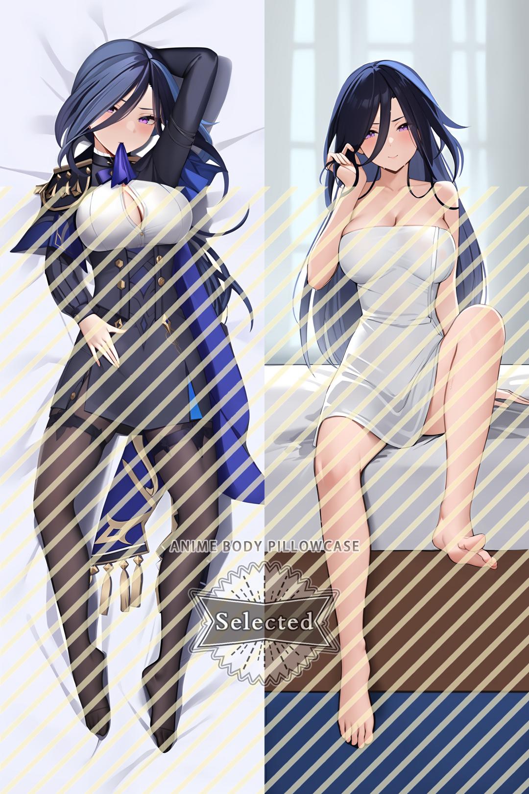 Genshin-Clorinde Split legs pillow Custom Dakimakura Body Pillows