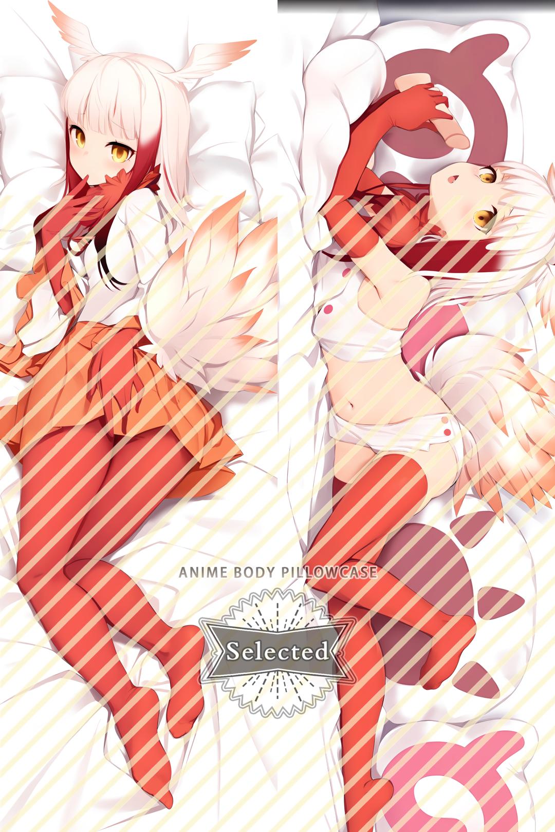 Kemono Friends Crested Ibis Furry Split legs pillow Custom Dakimakura Body Pillows