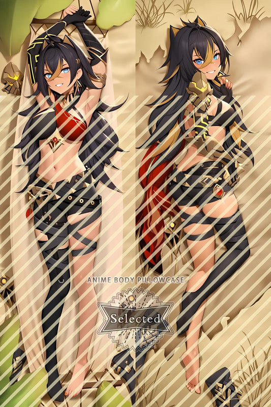 Genshin-Dehya Furry Split legs pillow Custom Dakimakura Body Pillows