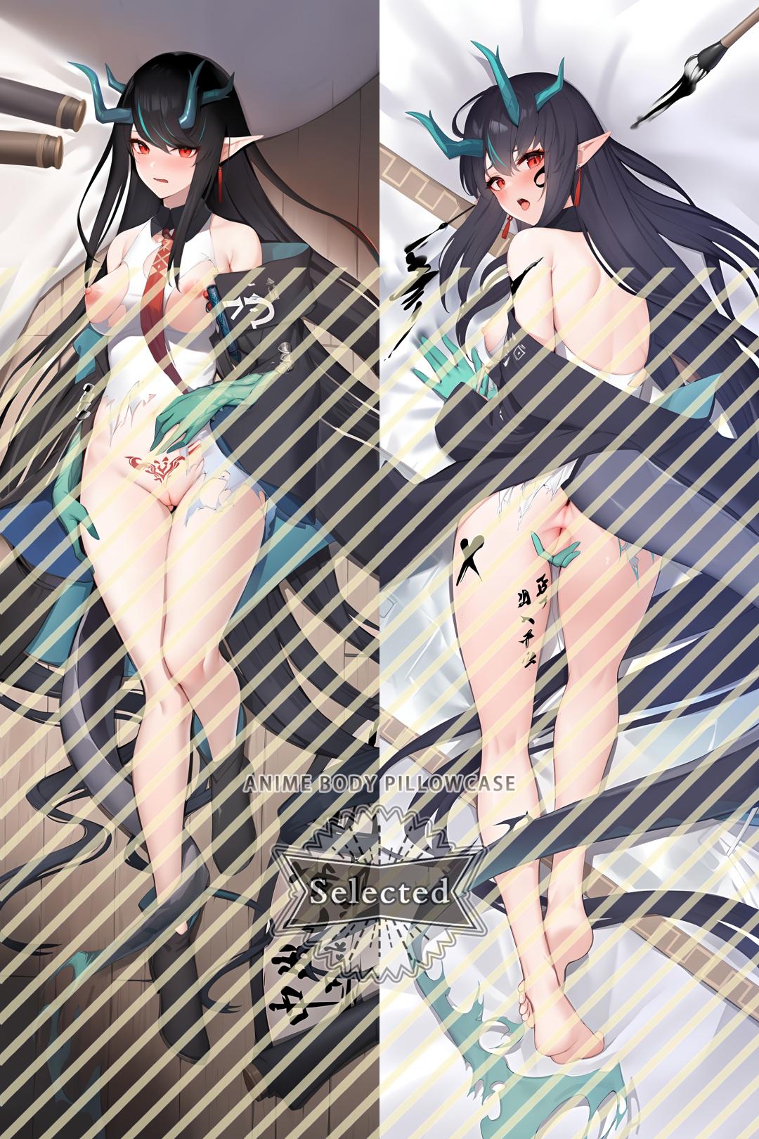 Arknights Dusk Split legs pillow Custom Dakimakura Body Pillows