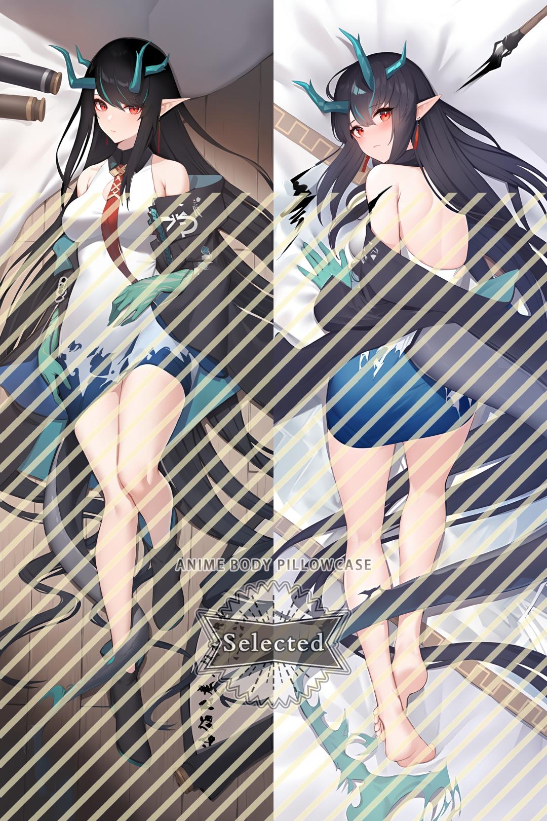 Arknights Dusk Split legs pillow Custom Dakimakura Body Pillows