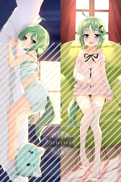 Dog Days Eclair Martinozzi Furry Split legs pillow Custom Dakimakura Body Pillows