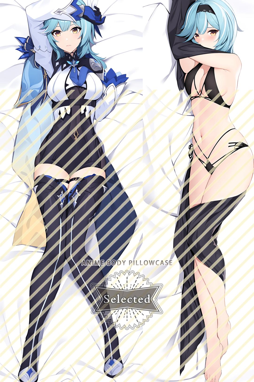 Genshin-Eula Lawrence Split legs pillow Custom Dakimakura Body Pillows