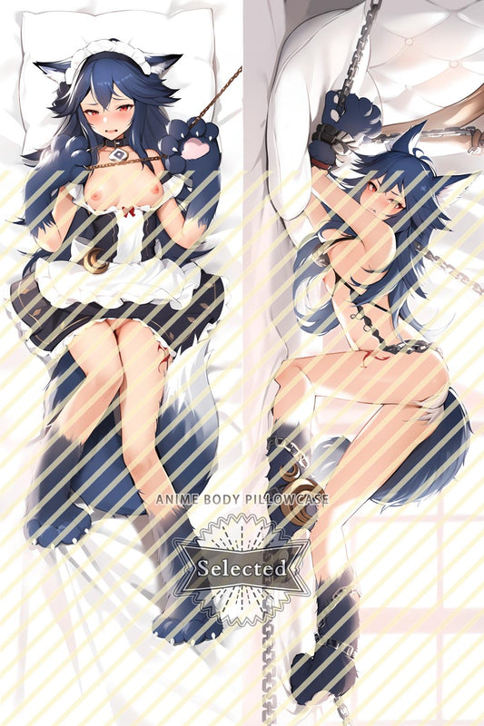 Granblue Fantasy Fenrir Furry Split legs pillow Custom Dakimakura Body Pillows