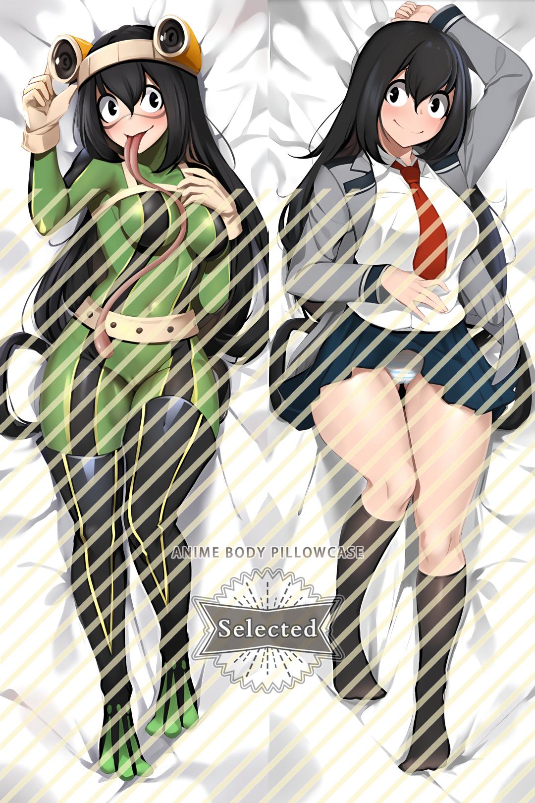 My Hero Academia Froppy Furry Split legs pillow Custom Dakimakura Body Pillows