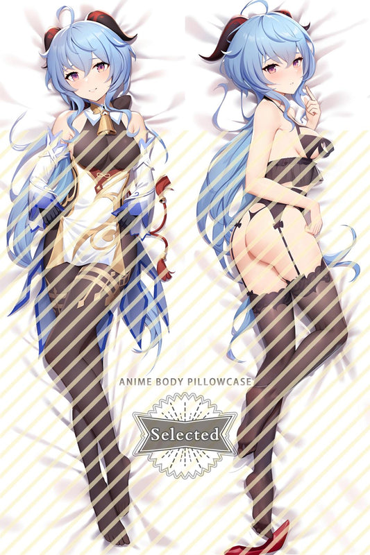 Genshin-Ganyu Split legs pillow Custom Dakimakura Body Pillows