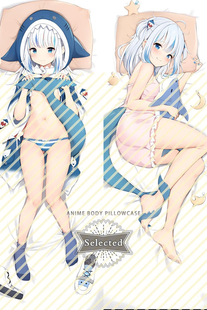 hololive EN Gawr Gura Split legs pillow Custom Dakimakura Body Pillows