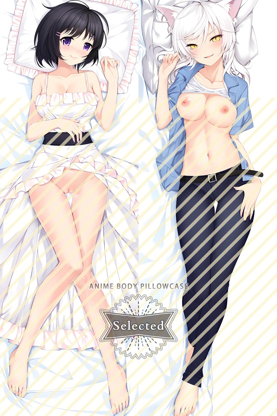 Bakemonogatari Tsubasa Hanekawa Split legs pillow Custom Dakimakura Body Pillows