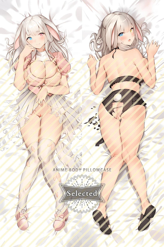 Original Character Haruko Furry Split legs pillow Custom Dakimakura Body Pillows