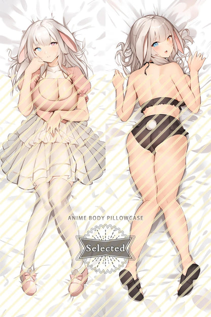 Original Character Haruko Furry Split legs pillow Custom Dakimakura Body Pillows