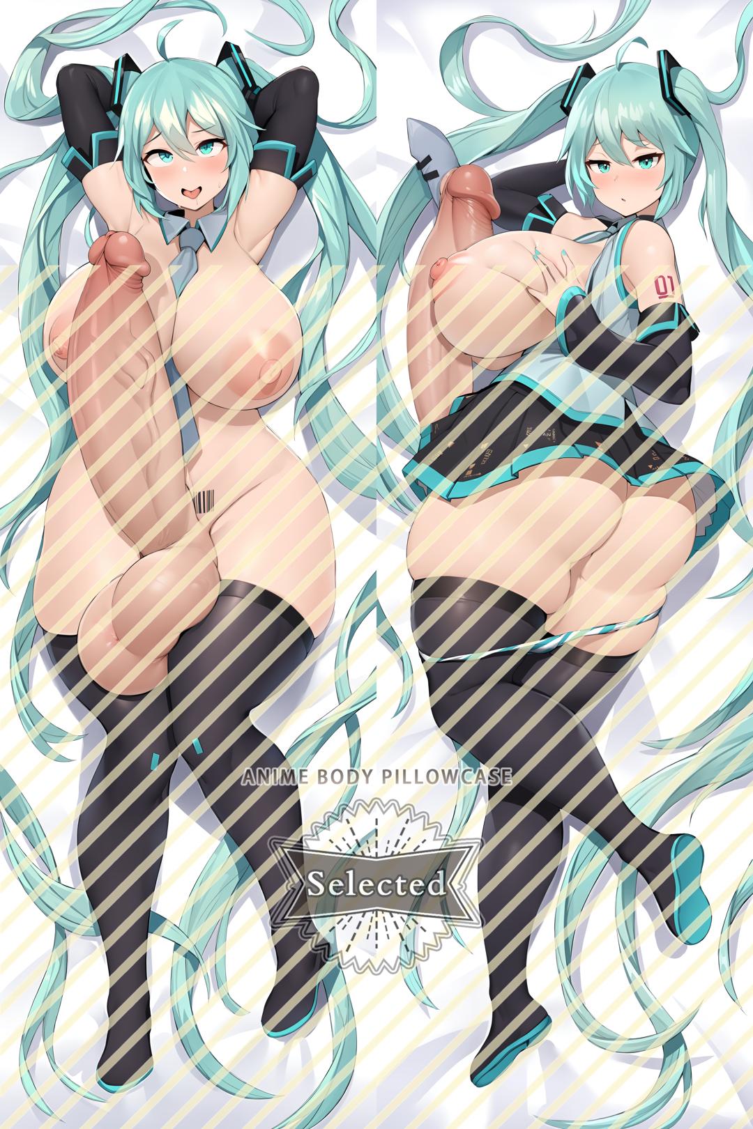 Hatsune Miku Split legs pillow Custom Dakimakura Body Pillows