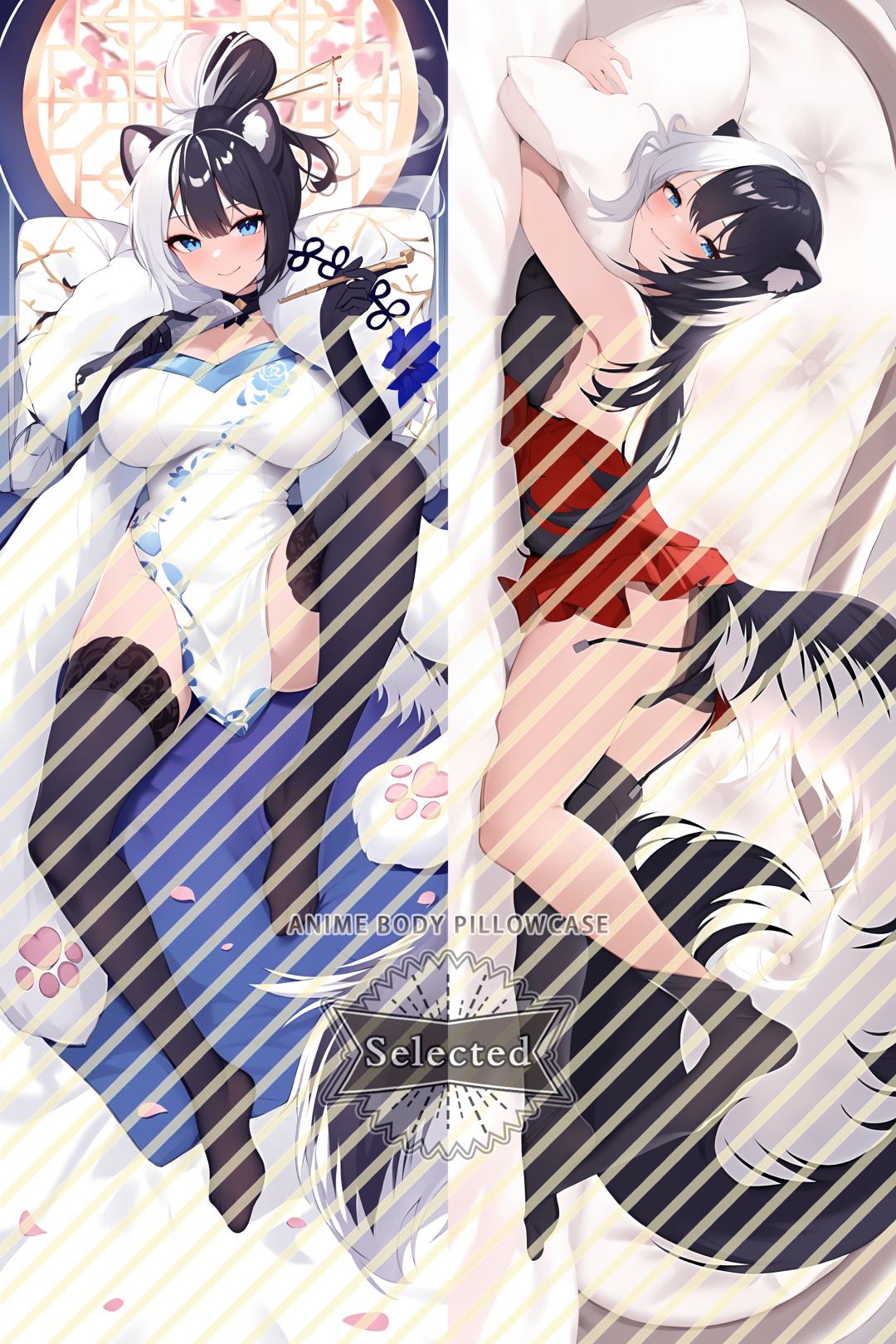 Original Character Iona Furry Split legs pillow Custom Dakimakura Body Pillows