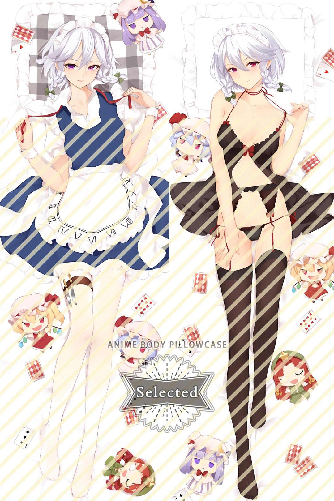 Touhou Project Izayoi Sakuya Split legs pillow Custom Dakimakura Body Pillows