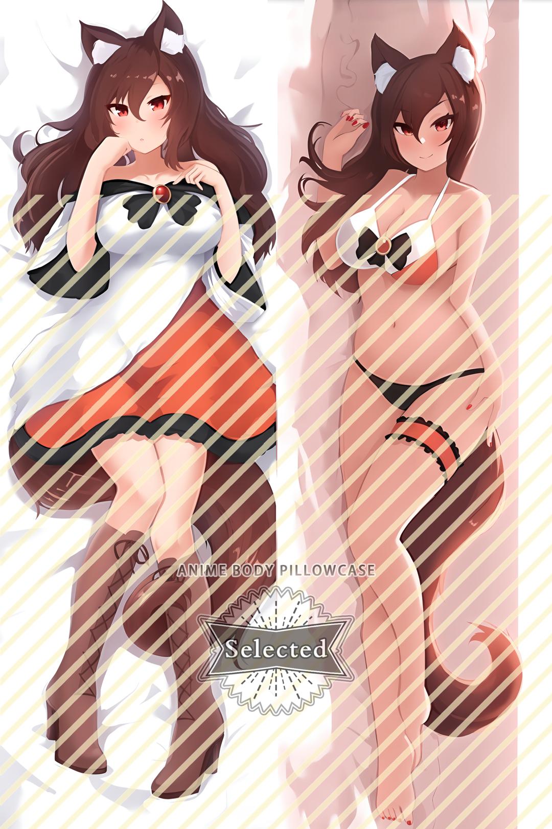 Touhou Project Imaizumi Kagerou Furry Split legs pillow Custom Dakimakura Body Pillows