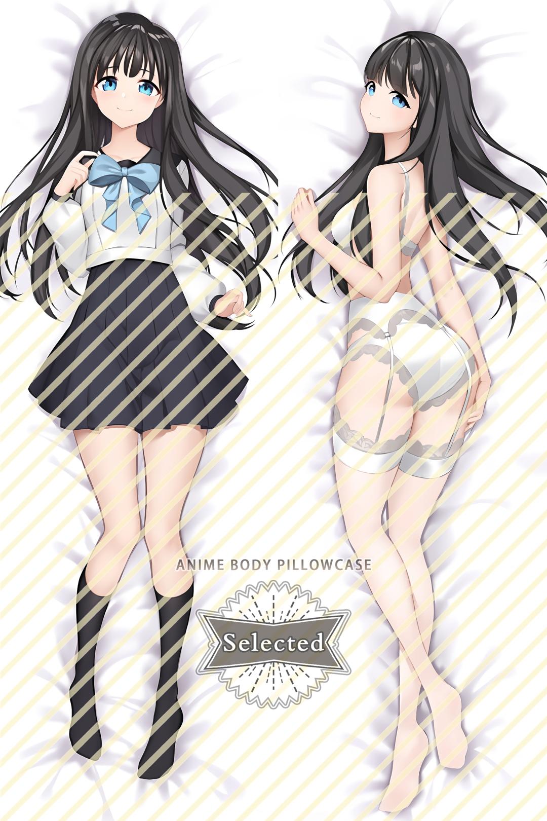 Akebi's Sailor Uniform Akebi Komichi Split legs pillow Custom Dakimakura Body Pillows