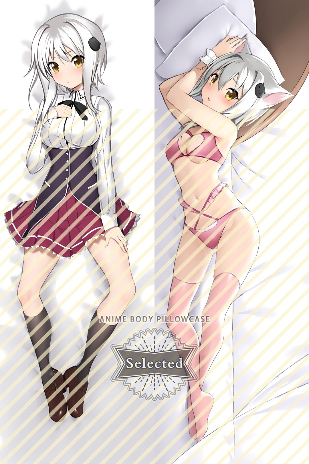 High School DxD Shirone Toujou Koneko Furry Hugging body pillow Custom Dakimakura Body Pillows