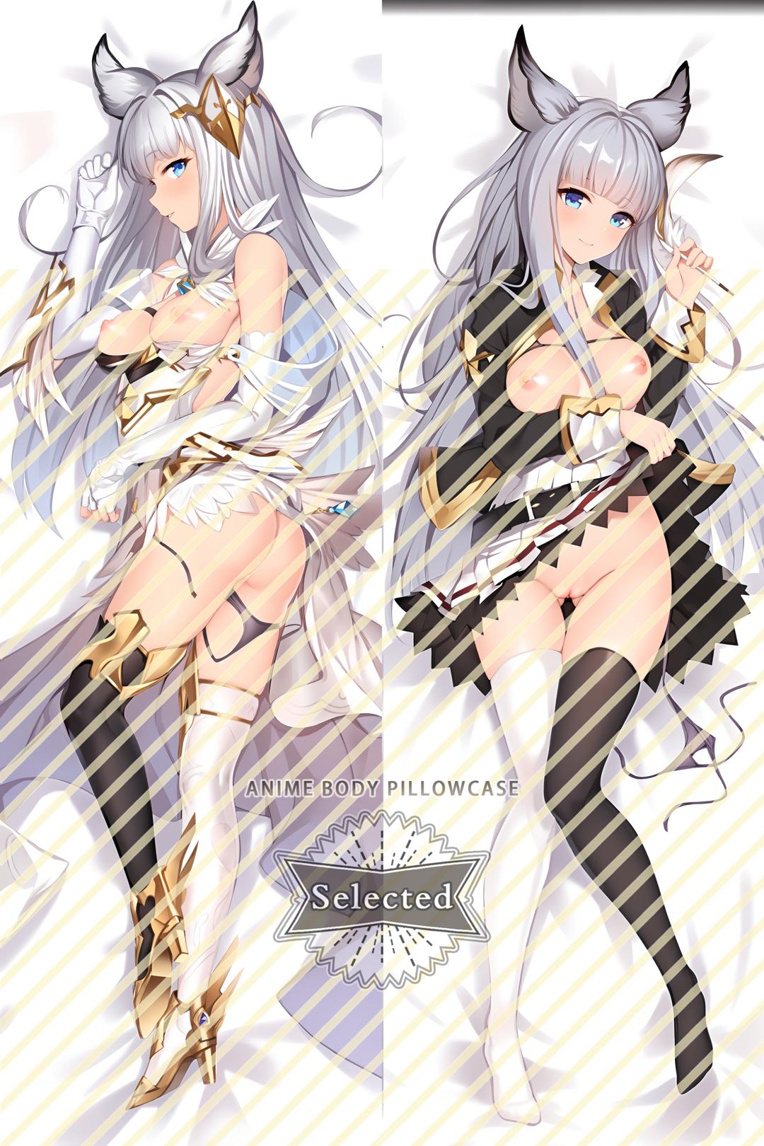 Granblue Fantasy Korwa Furry Split legs pillow Custom Dakimakura Body Pillows