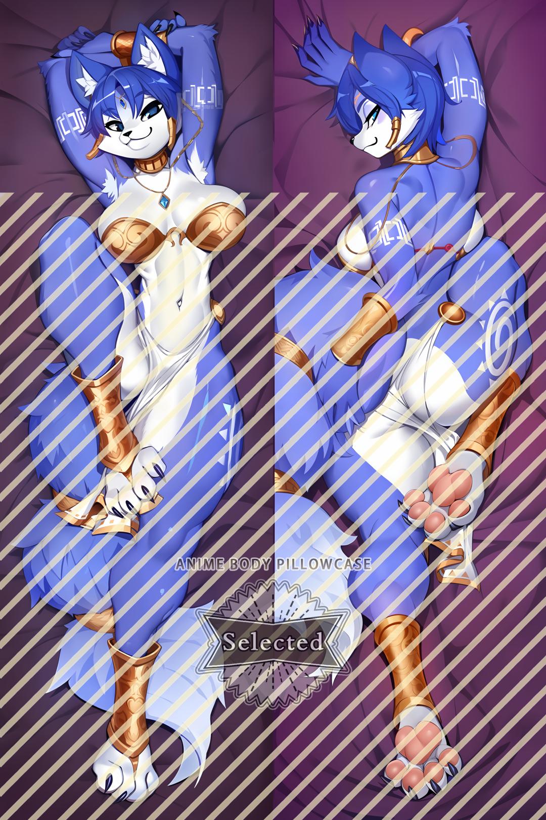 Star Fox Krystal Furry Hugging body pillow Custom Dakimakura Body Pillows