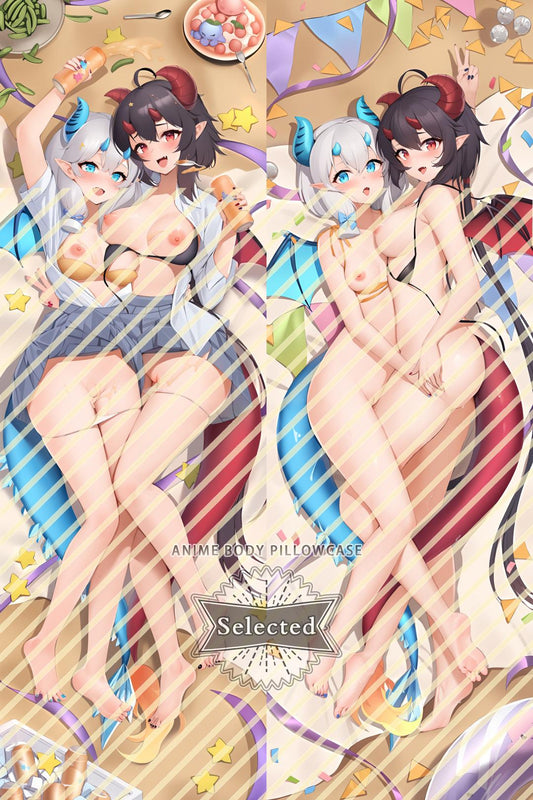 Original Character Lilith & Mary Ann Hugging body pillow Custom Dakimakura Body Pillows