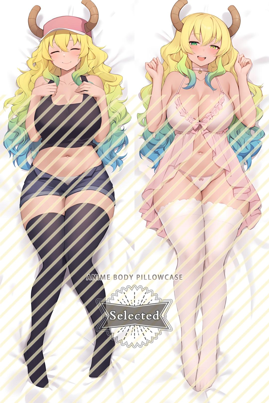 Miss Kobayashi's Dragon Maid Lucoa Hugging body pillow Custom Dakimakura Body Pillows