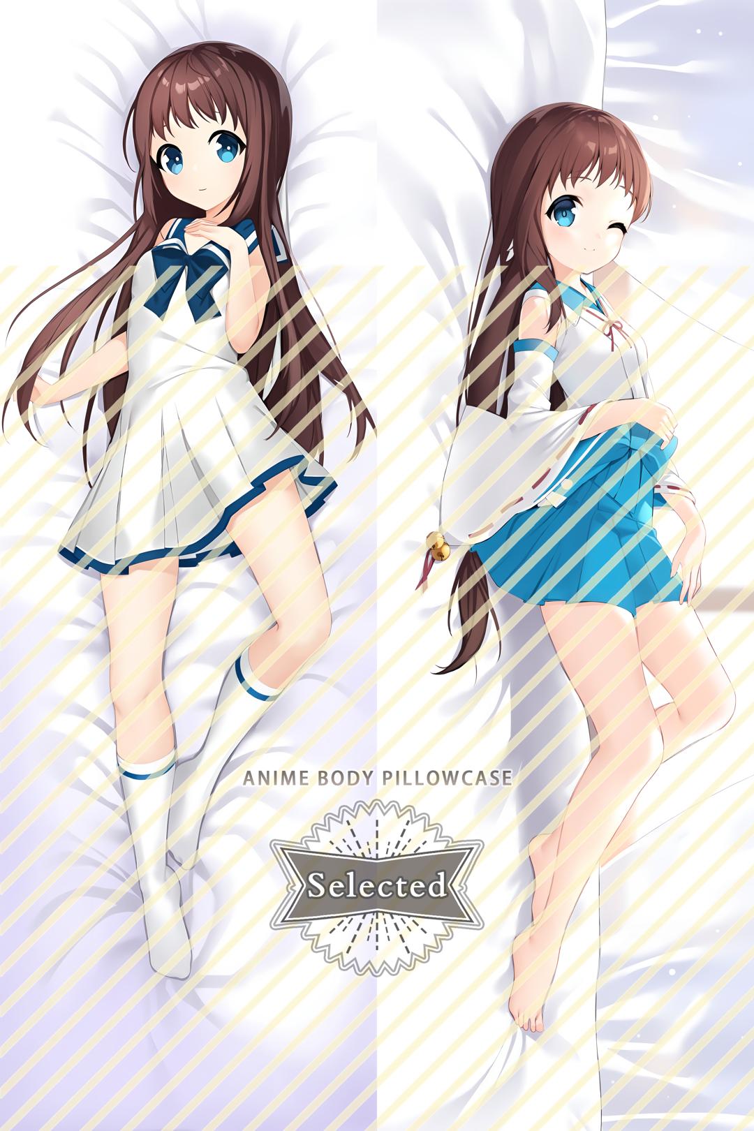 Nagi-Asu: A Lull in the Sea Mukaido Manaka Split legs pillow Custom Dakimakura Body Pillows