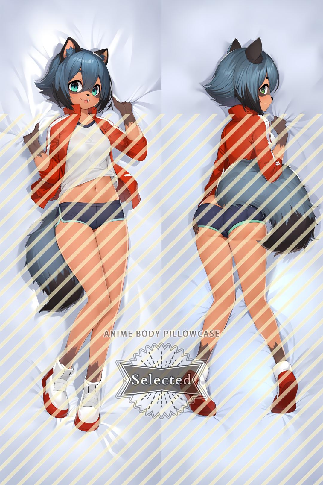 BNA: Brand New Animal Kagemori Michiru Furry Hugging body pillow Custom Dakimakura Body Pillows