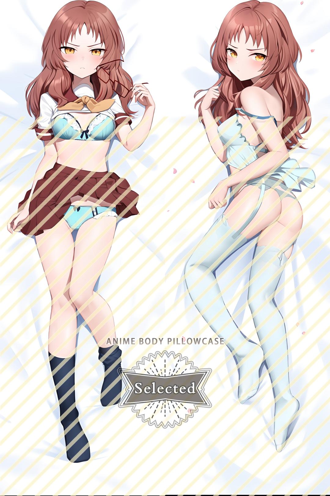 The Girl I Like Forgot Her Glasses Mie Ai Hugging body pillow Custom Dakimakura Body Pillows