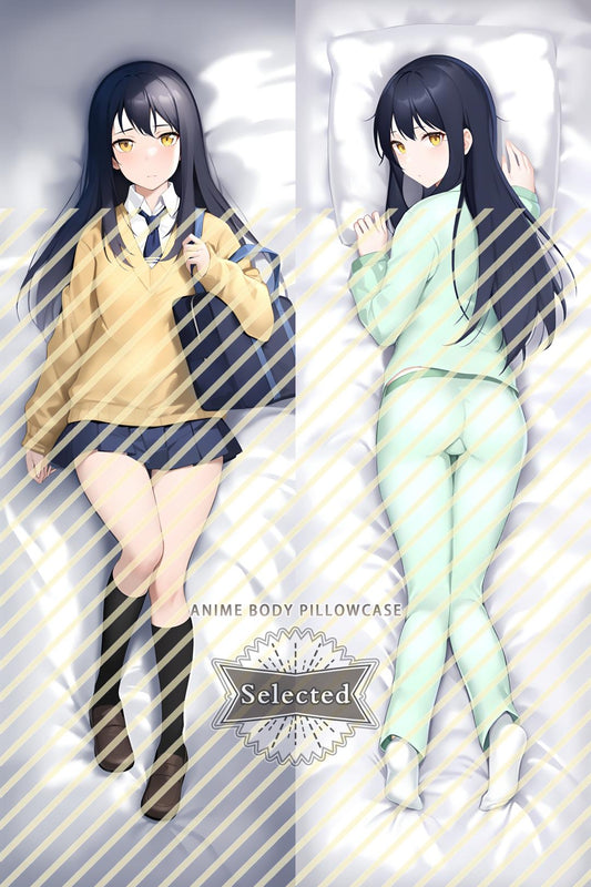 Mieruko-chan Yotsuya Miko Split legs pillow Custom Dakimakura Body Pillows