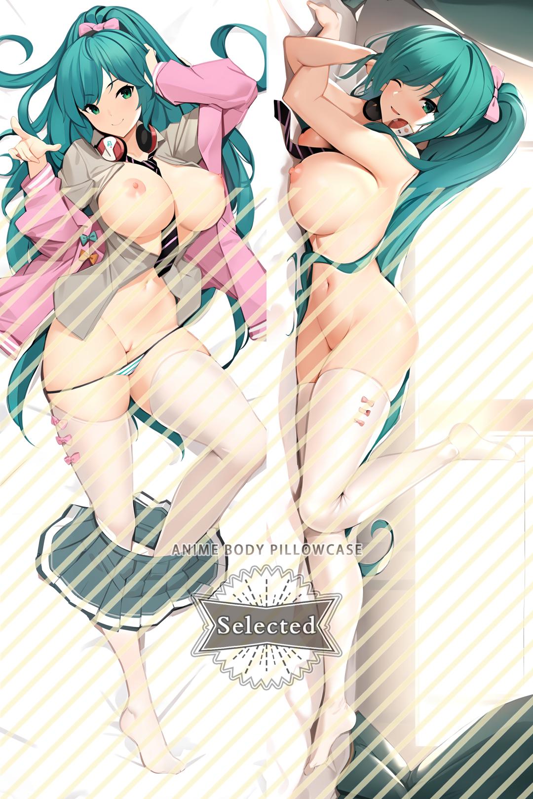 Hatsune Miku(Ribbon Girl) Hugging body pillow Custom Dakimakura Body Pillows