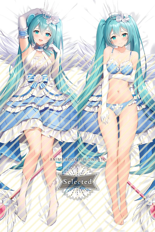 Hatsune Miku(Sweet Angel Ver.) Split legs pillow Custom Dakimakura Body Pillows