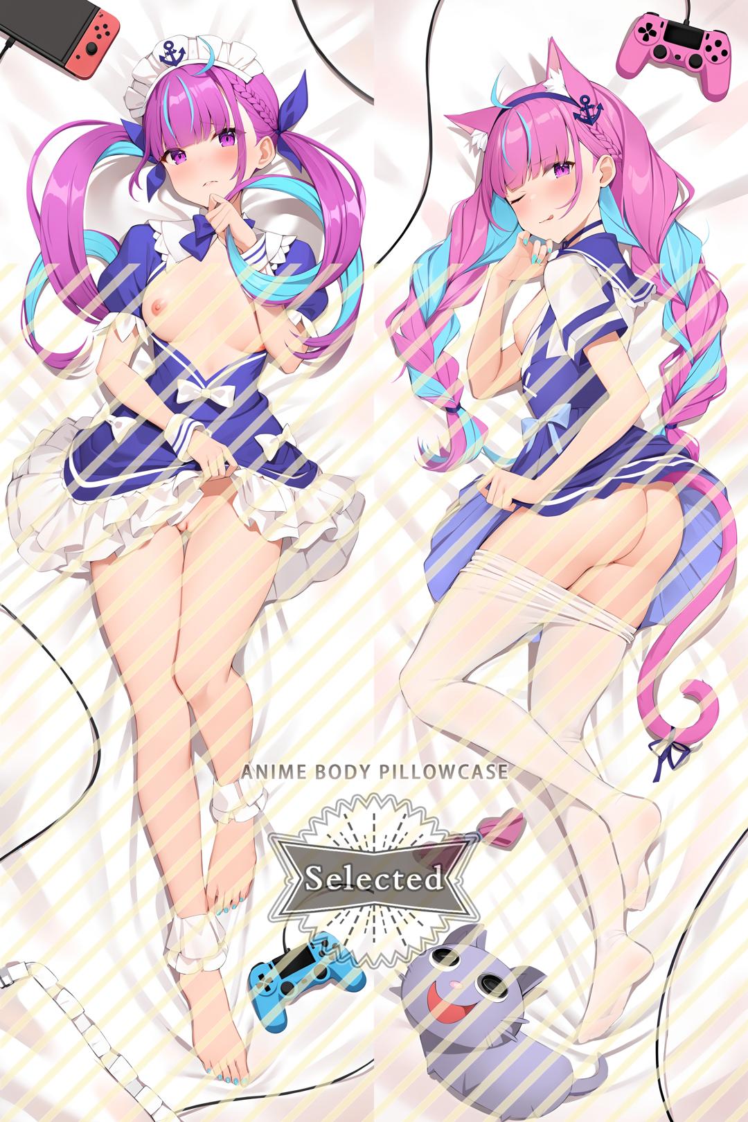 hololive Minato Aqua Hugging body pillow Custom Dakimakura Body Pillows