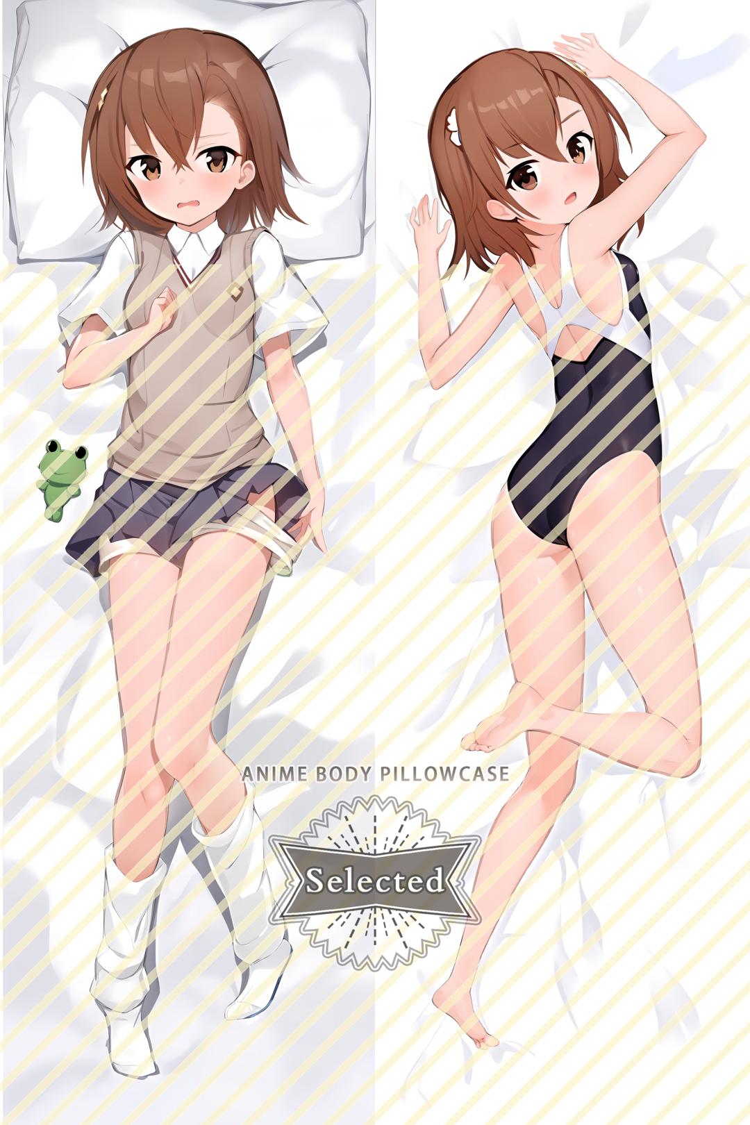 A Certain Magical Index Misaka Mikoto Split legs pillow Custom Dakimakura Body Pillows