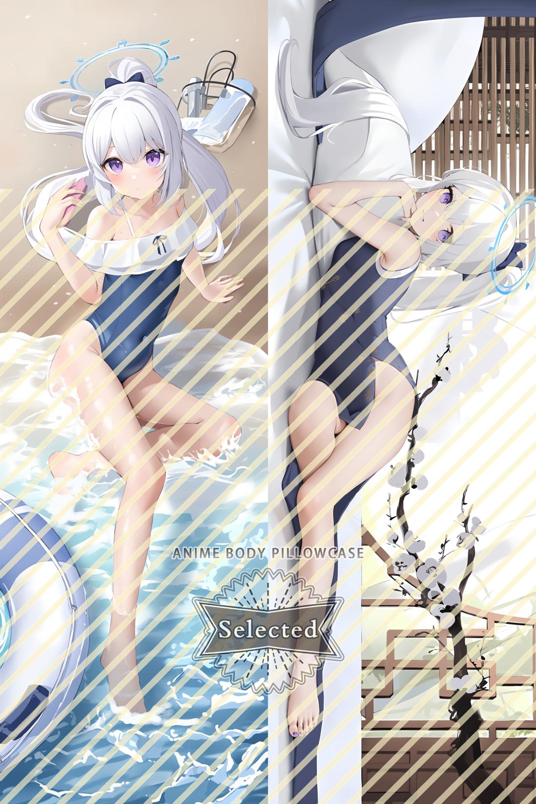 Blue Archive Tsukiyuki Miyako Split legs pillow Custom Dakimakura Body Pillows