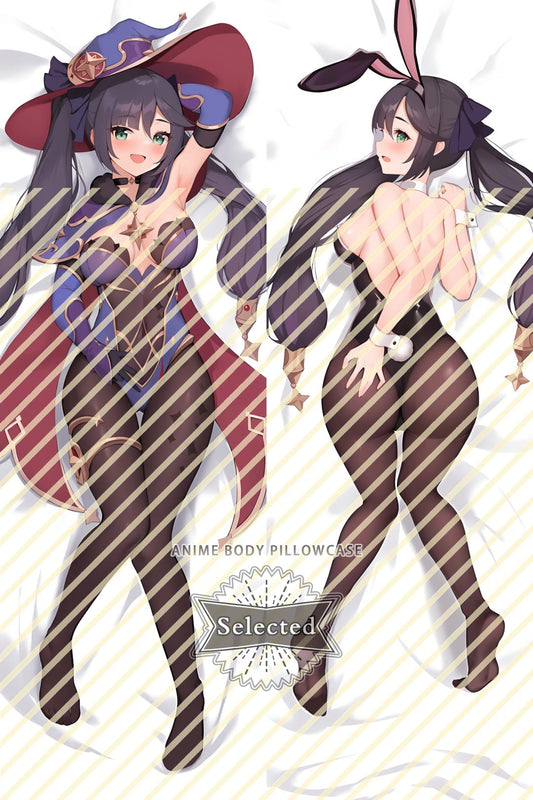 Genshin-Astrologist Mona Megistus Split legs pillow Custom Dakimakura Body Pillows