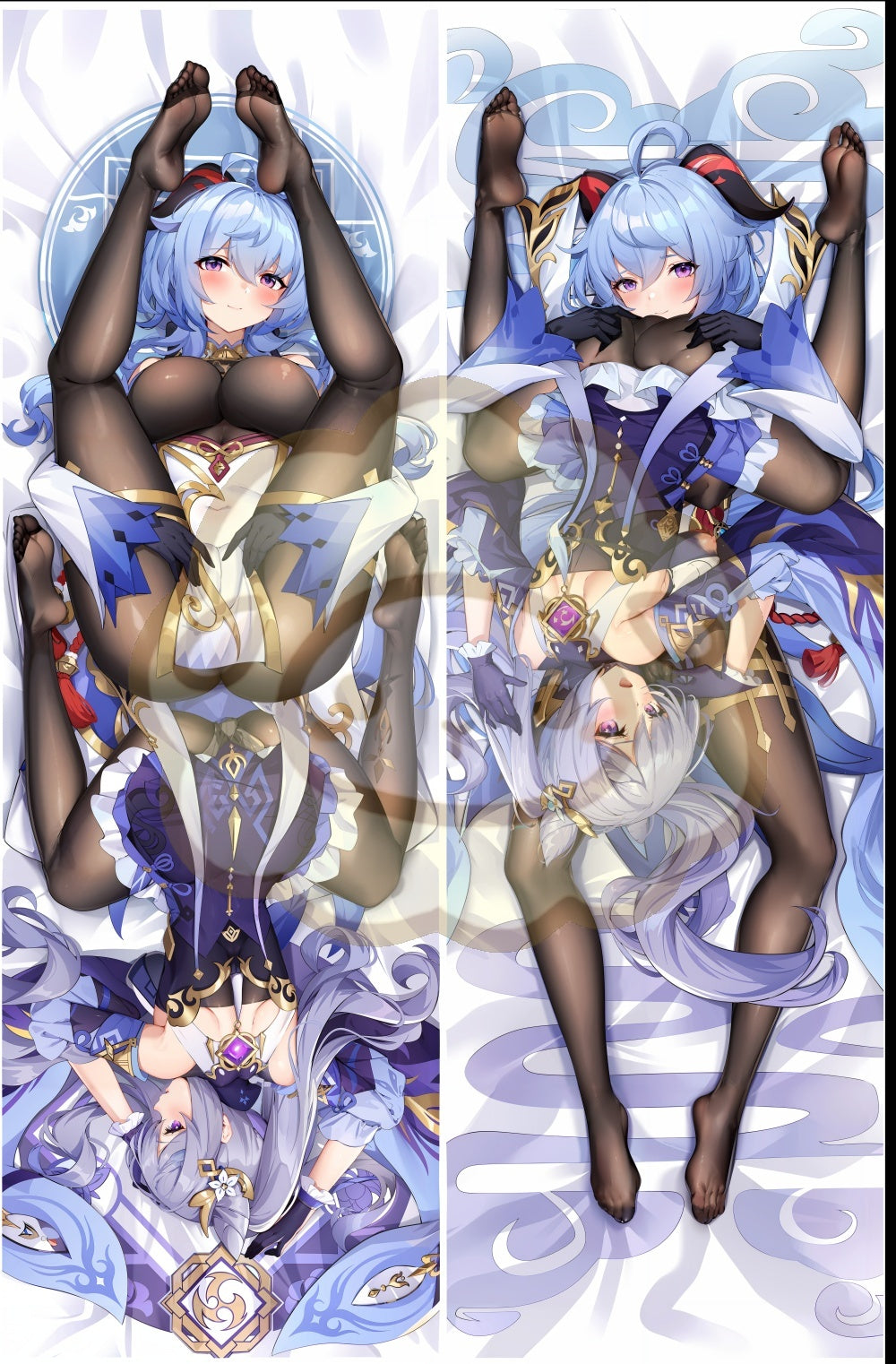 Genshin-Ganyu & Keqing Hugging body pillow Custom Dakimakura Body Pillows