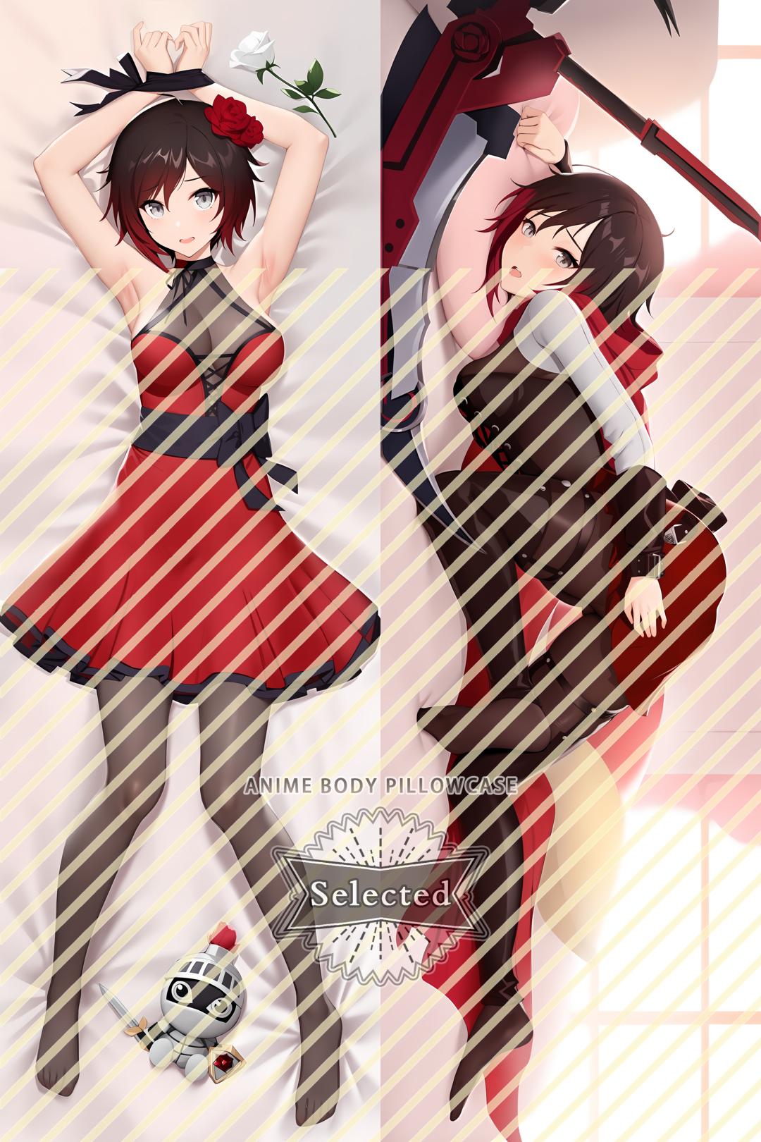 RWBY Ruby Rose Split legs pillow Custom Dakimakura Body Pillows