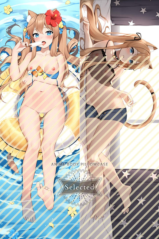 Original Character Shirley Furry Split legs pillow Custom Dakimakura Body Pillows