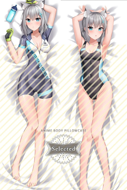 Blue Archive Sunaōkami Shiroko 砂狼シロコ  Split legs pillow Custom Dakimakura Body Pillows