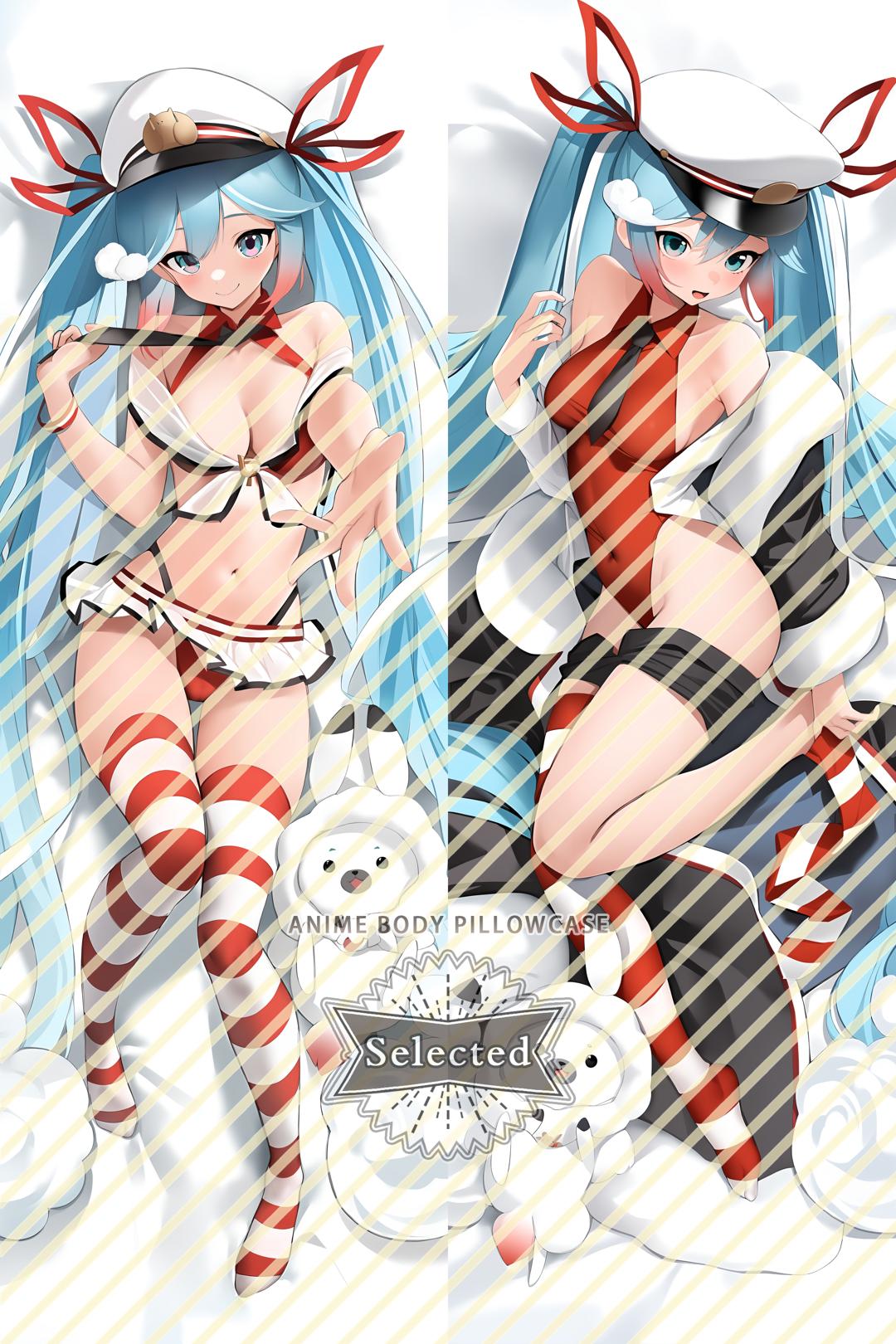 Snow Hatsune Miku(2022) Split legs pillow Custom Dakimakura Body Pillows