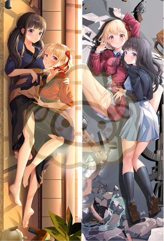 Lycoris Recoil Nishikigi Chisato+Inoue Takina Hugging body pillow