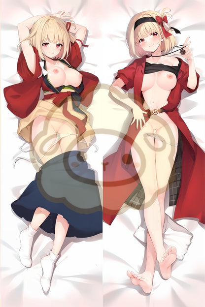 Lycoris Recoil Nishikigi Chisato Split legs pillow Custom Dakimakura Body Pillows