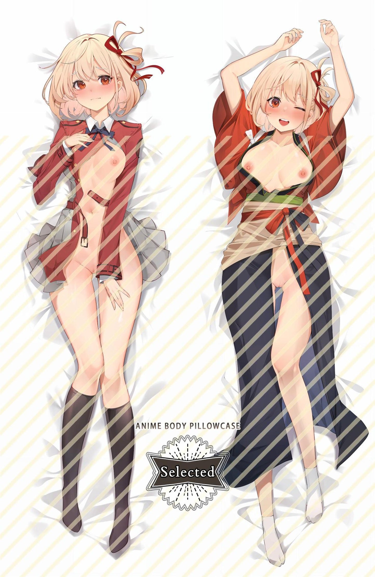 Lycoris Recoil Nishikigi Chisato Split legs pillow Custom Dakimakura Body Pillows